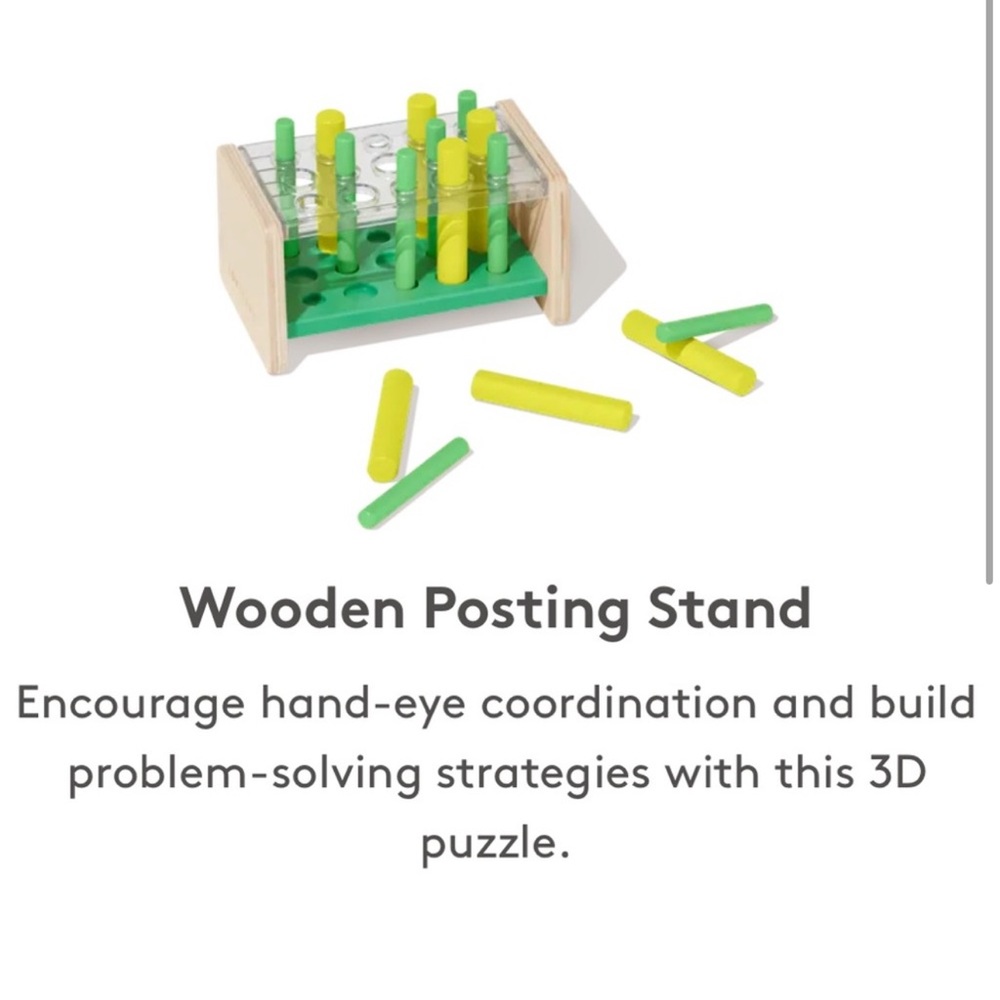 Lovevery wooden posting stand
